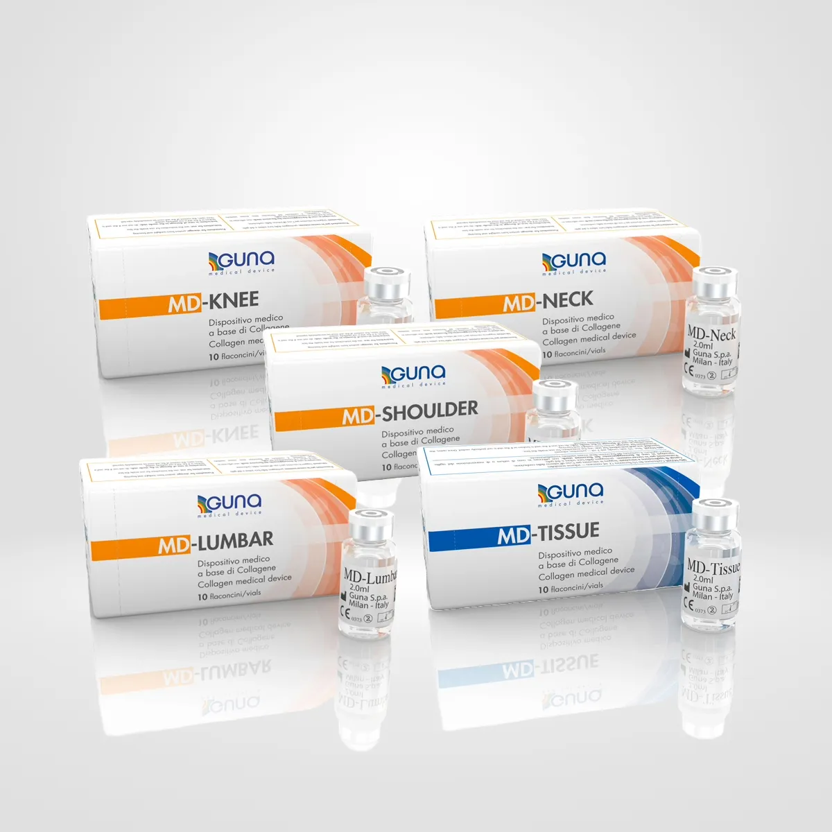 GUNA-MD-TISSUE-H, GUNA-MD-KNEE-H, GUNA-MD-LUMBAR, GUNA-MD-NECK, GUNA-MD-SHOULDER